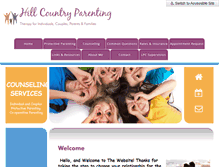 Tablet Screenshot of hillcountryparenting.org